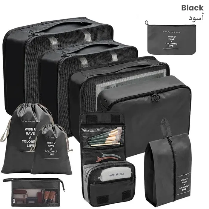 10 Pcs/Set Travel Packing Luggage Organizer Bags