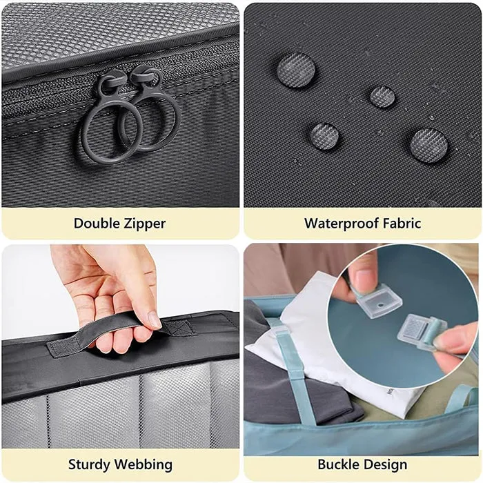 10 Pcs/Set Travel Packing Luggage Organizer Bags