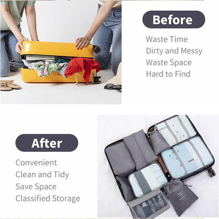 10 Pcs/Set Travel Packing Luggage Organizer Bags