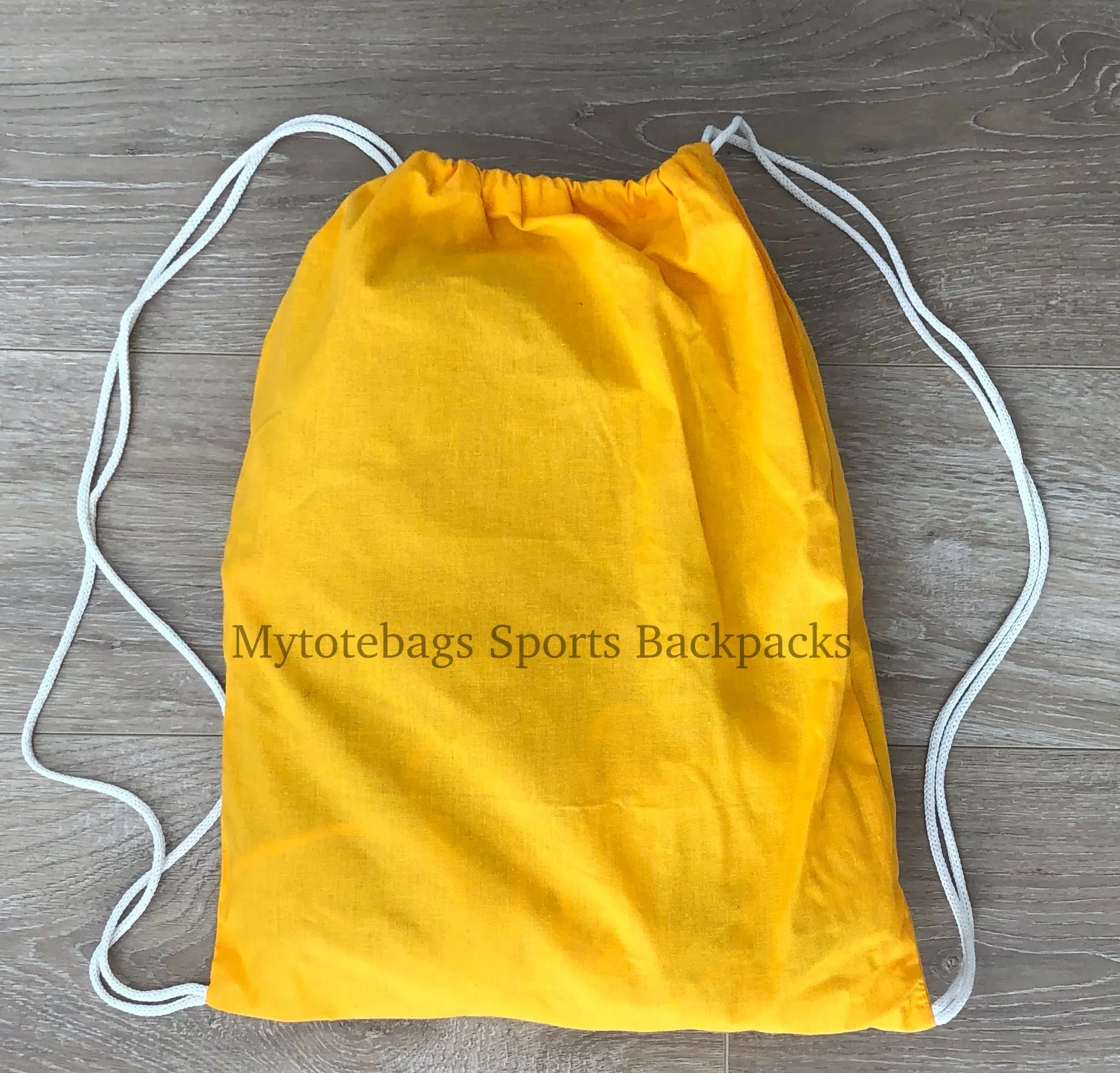 (12 Pack) Wholesale Economy Cotton Drawstring Backpacks, Reusable Sports Bags  DB12