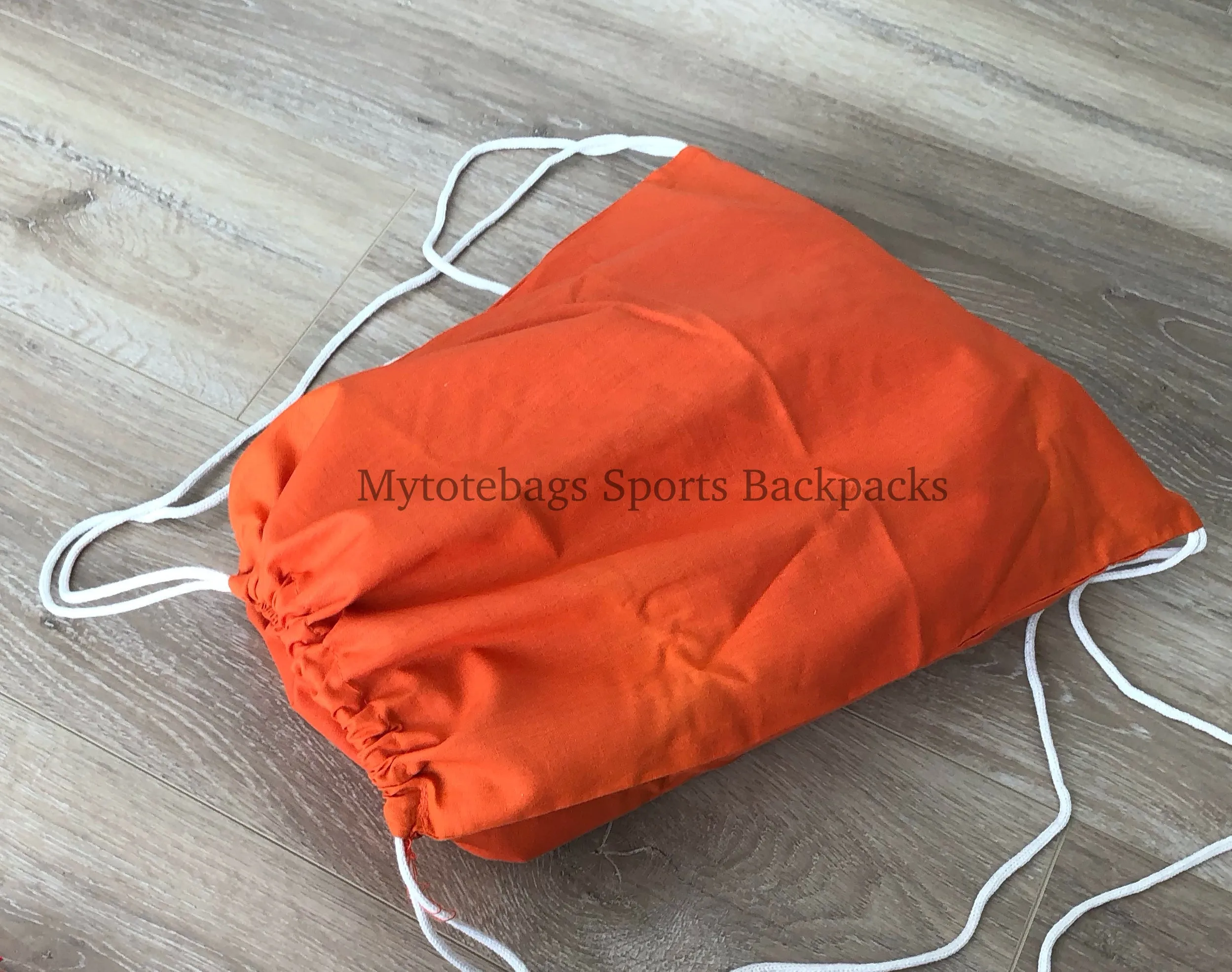 (12 Pack) Wholesale Economy Cotton Drawstring Backpacks, Reusable Sports Bags  DB12