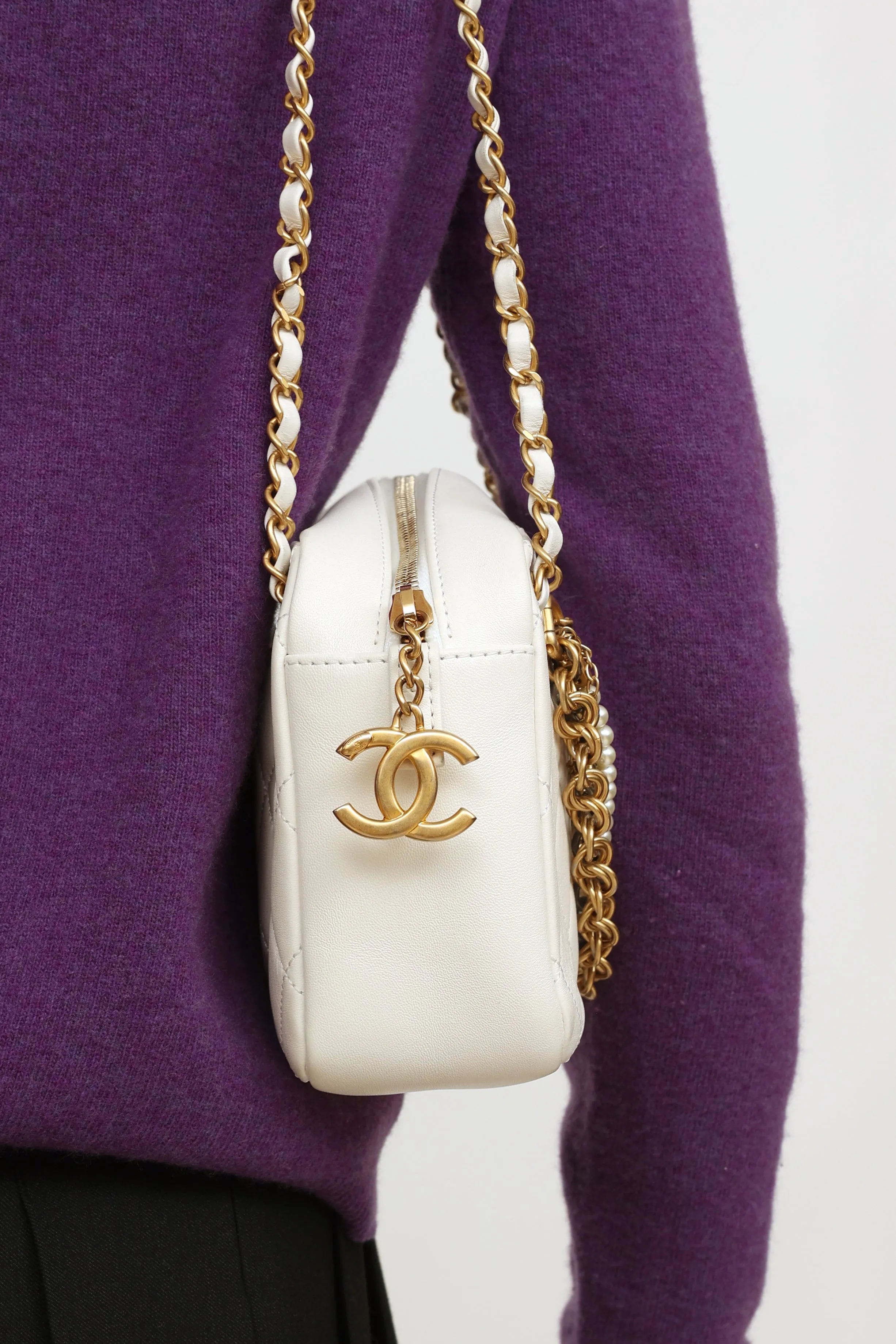 2019 White All About Chains Camera Bag