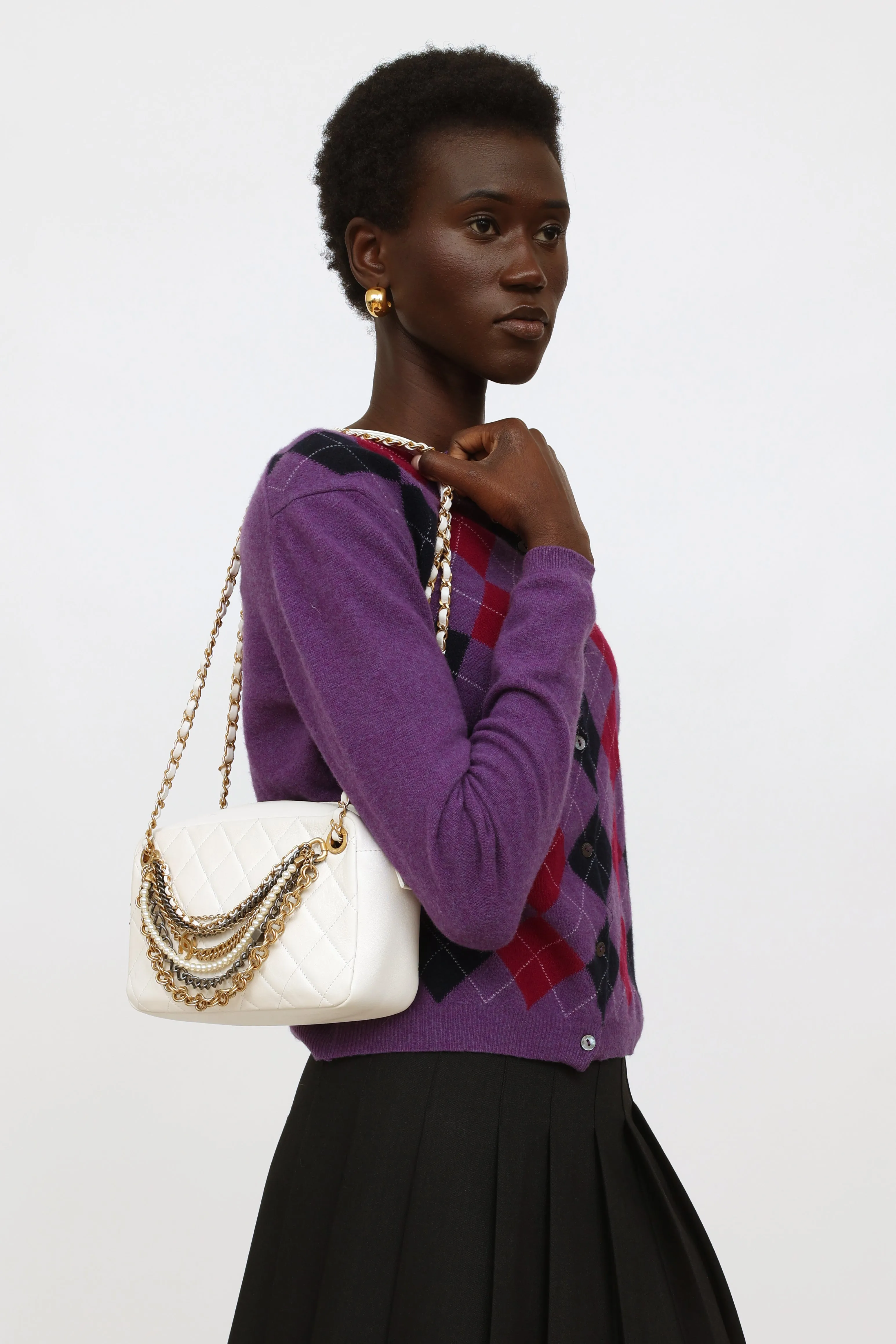 2019 White All About Chains Camera Bag