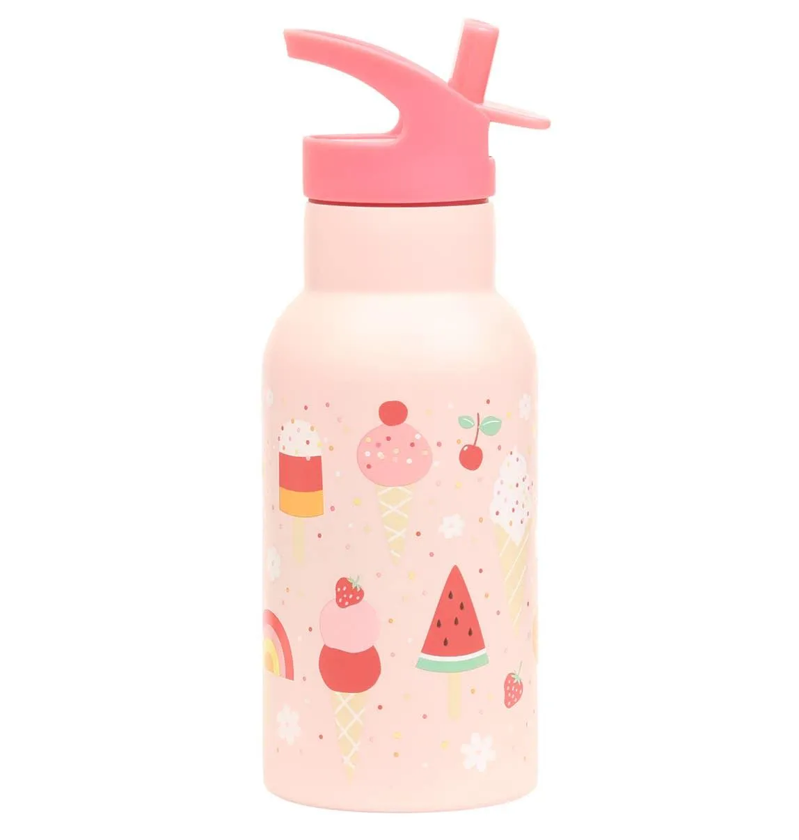 A Lovely Little Company - Kids Stainless Steel Drink / Water Bottle: Ice Cream