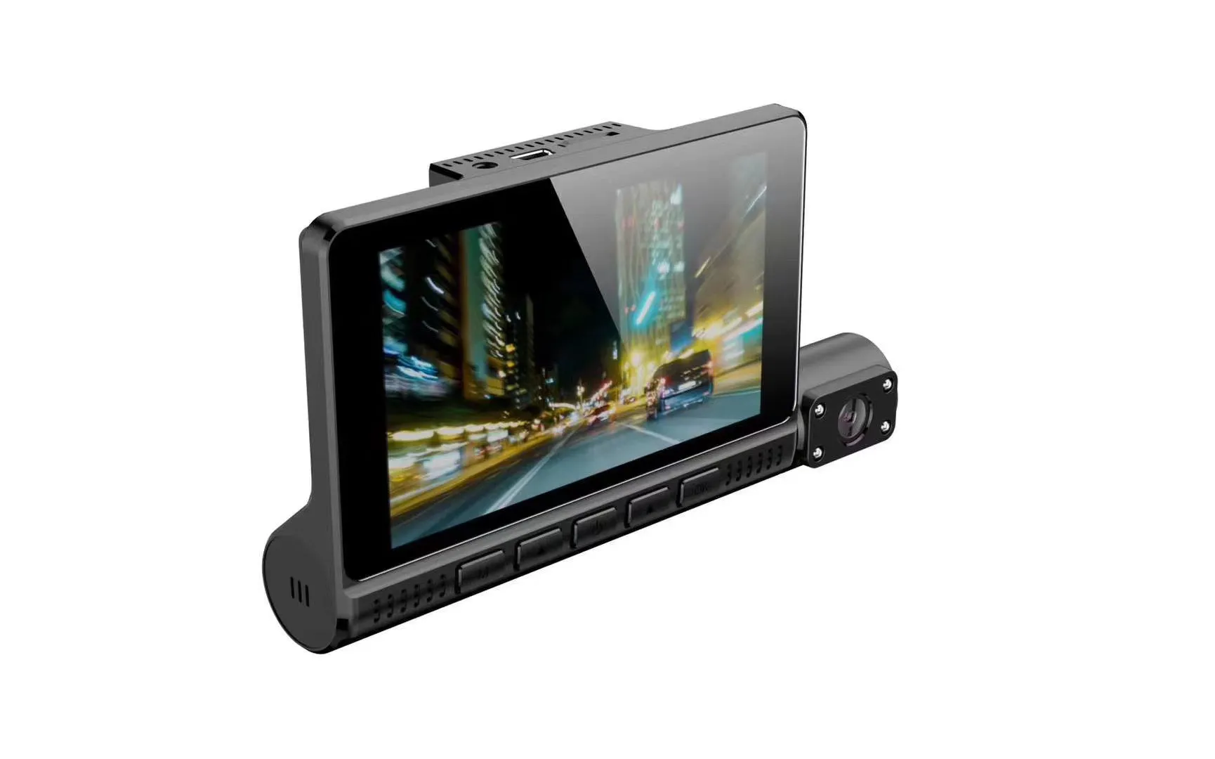 ABS Car 4 Inch Driving Recorder HD 1080P Three-Lens Touch