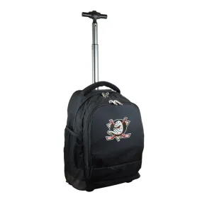 Anaheim Ducks Premium Wheeled Backpack in Black