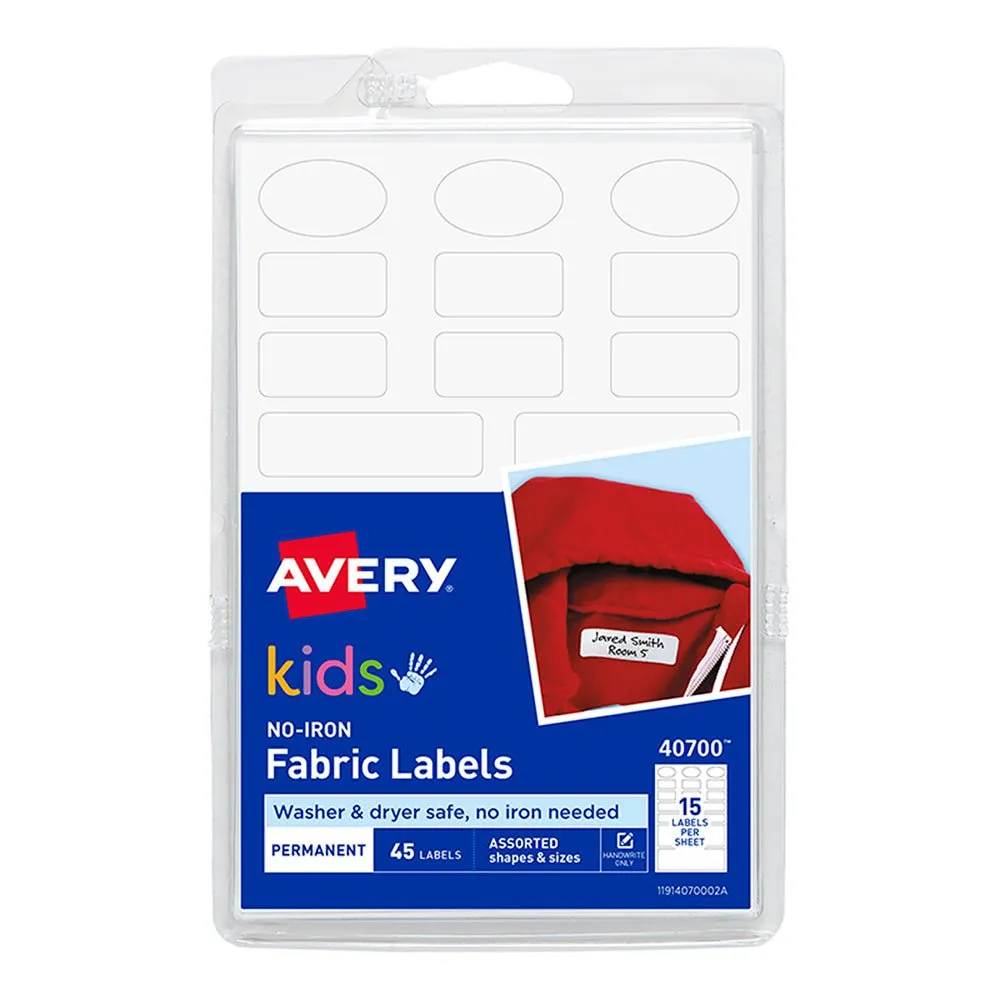 Avery No-Iron Labels - Kids Range