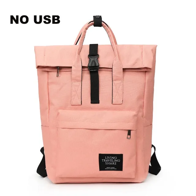 Backpack Women Leisure Back Pack Korean Ladies Knapsack Casual Travel Bags School Girls Classic Bagpack Laptop bag