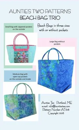 Beach Bag Trio. Aunties Two