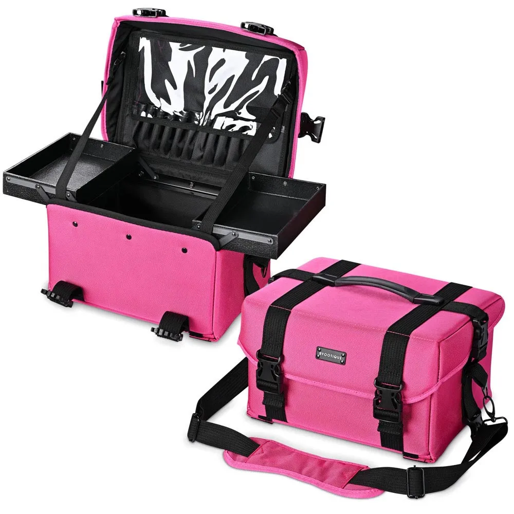 Byootique MassLux Deep Pink 2in1 Rolling Soft Makeup Case