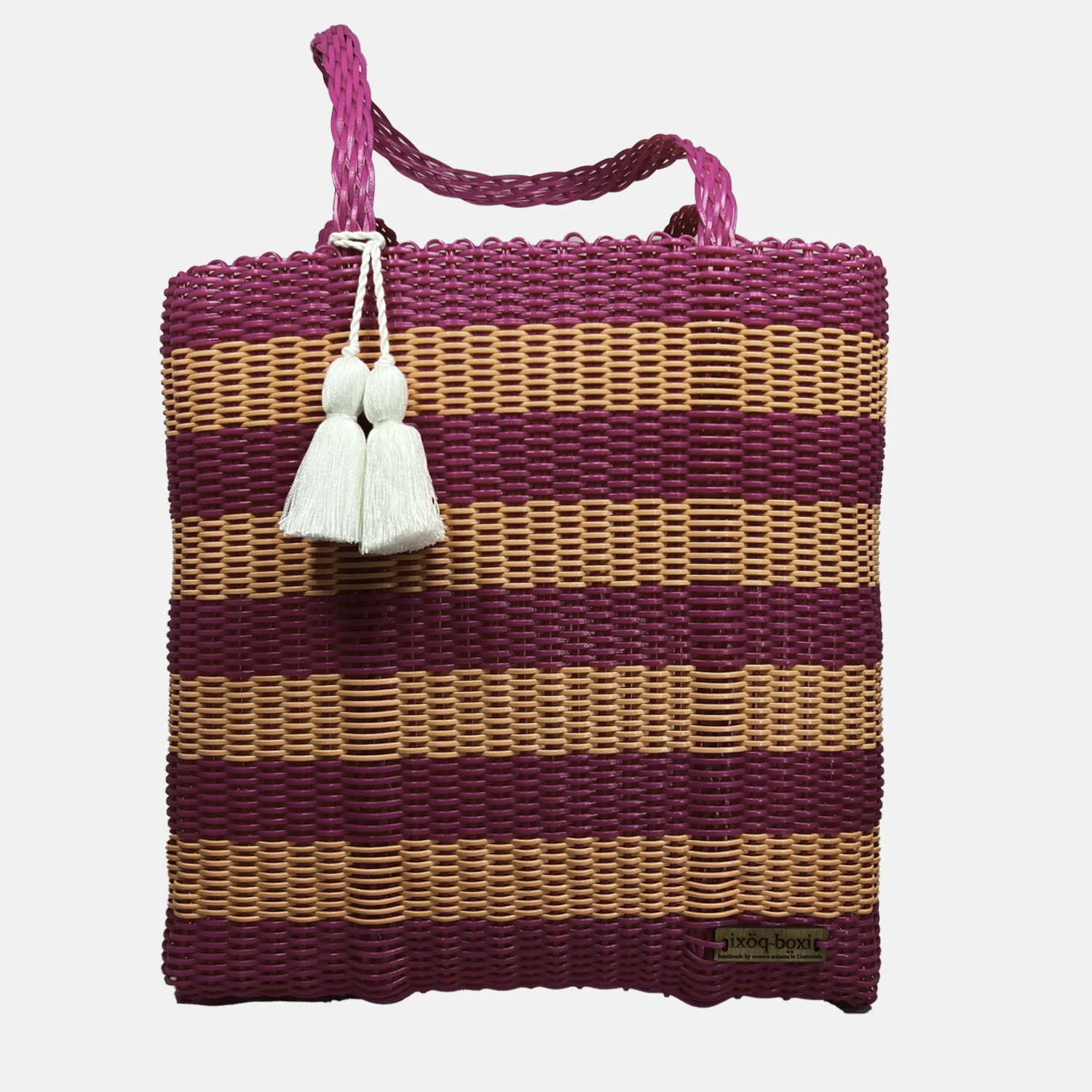 cesta tote ~ large ~ stripe ~ unlined