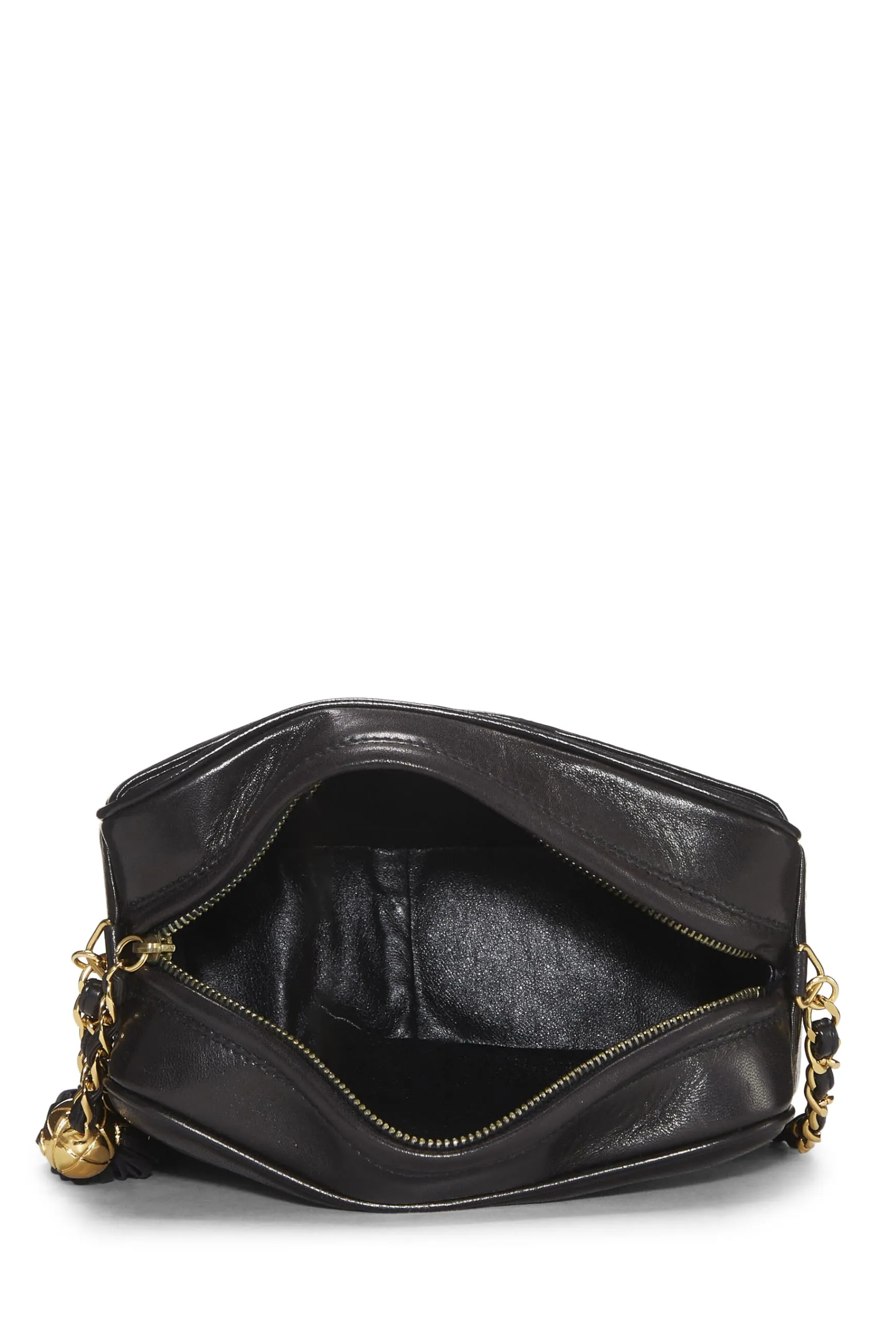 Chanel,  Black Lambskin 3 'CC' Camera Bag Mini, Black