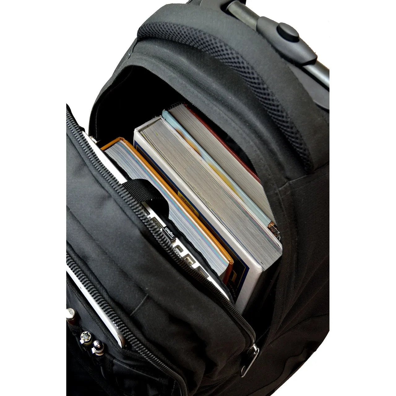 Cincinnati Bengals Premium Wheeled Backpack in Black