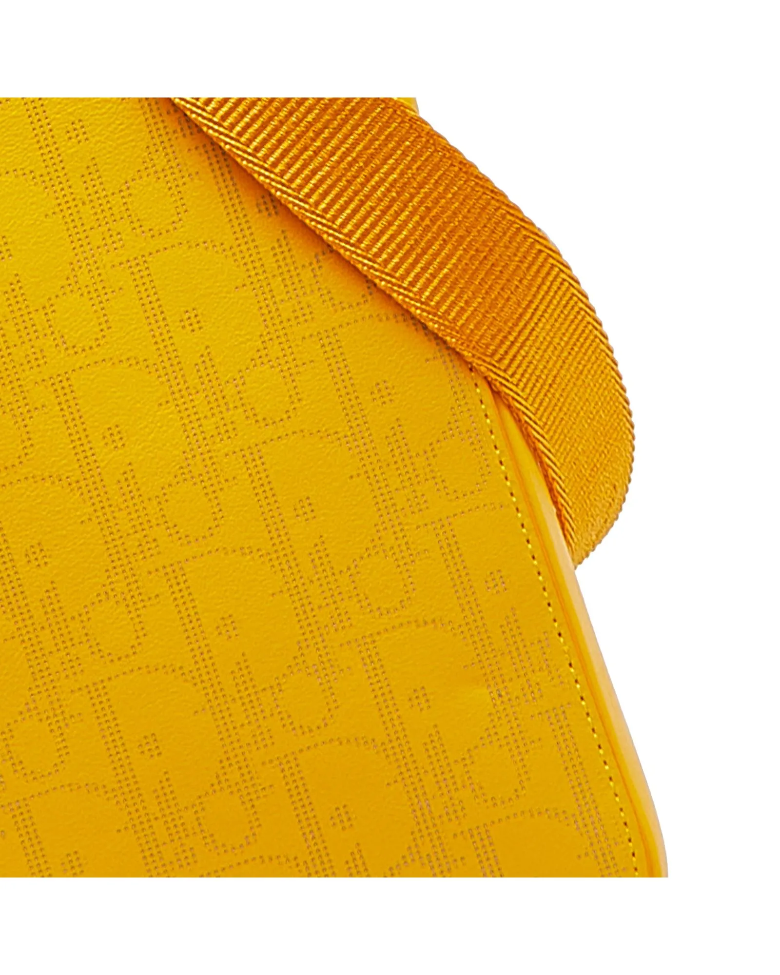 Dior Saddle Phone Pouch in Yellow Leather