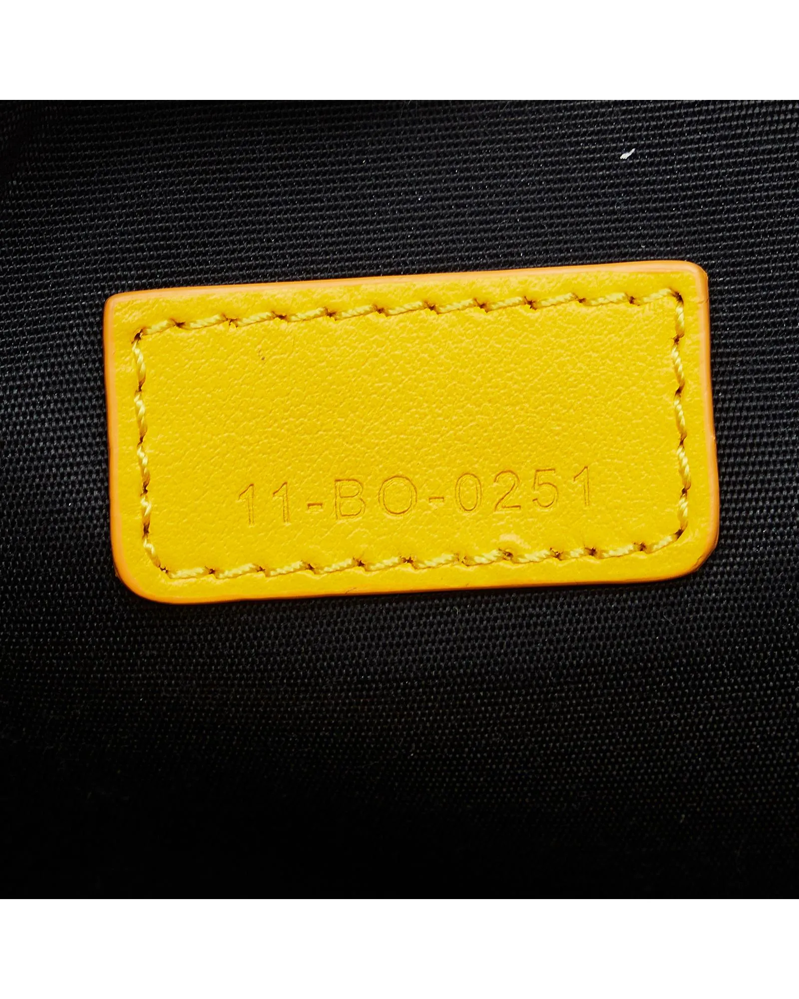 Dior Saddle Phone Pouch in Yellow Leather
