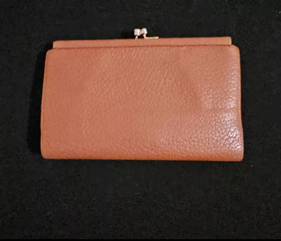 Dooney Bourke Vintage AWL Kisslock Ckbk Wallet Organizer Clutch  MINT