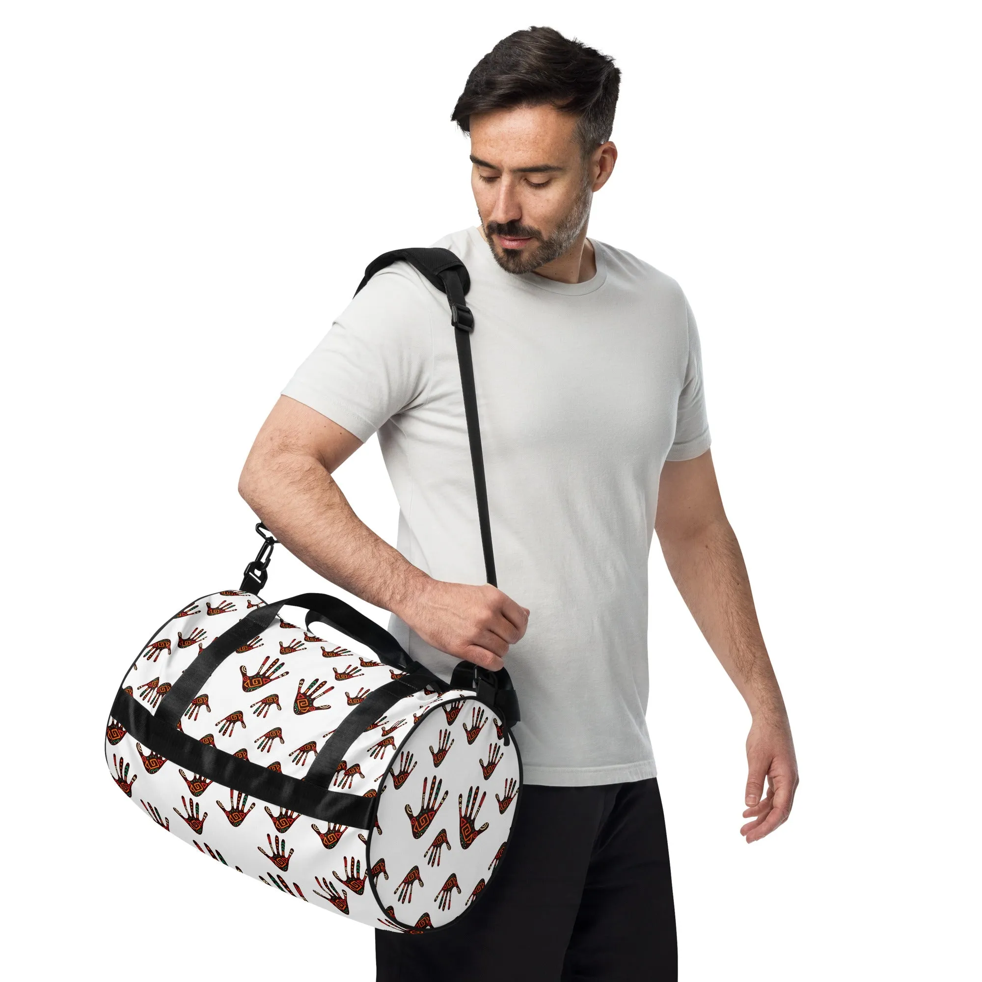 Duro Tribal Palm Print Overnight Gym Bag