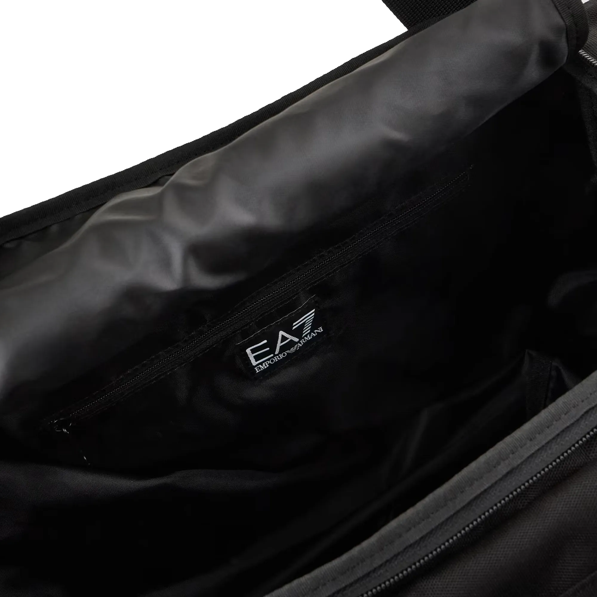 EA7 Emporio Armani Small Duffel Gym Bag Black/White