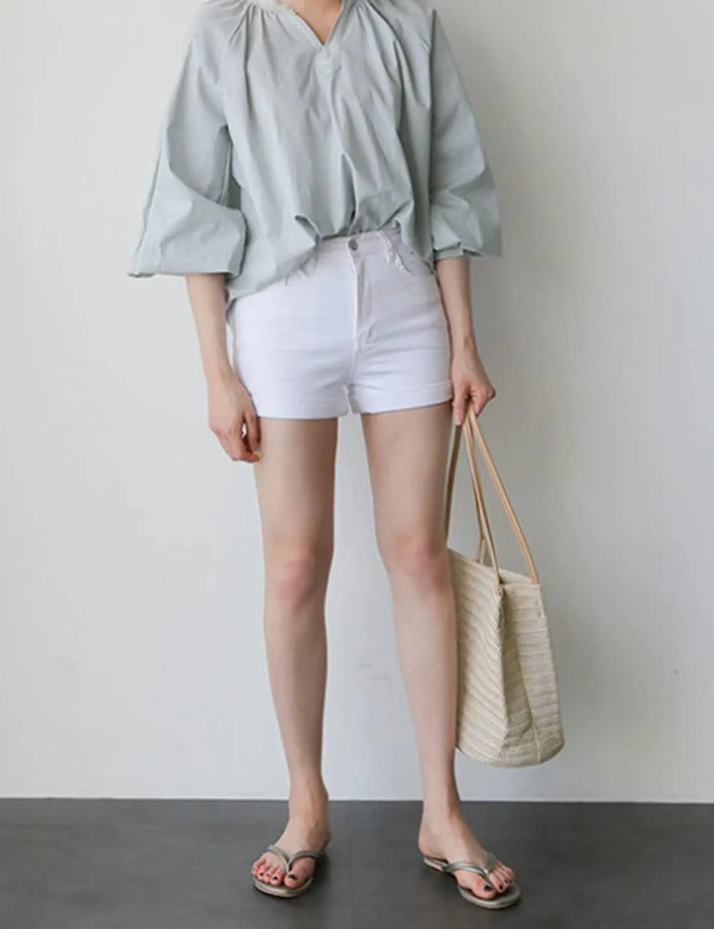 Fashion Straw Shoulder Tote Bag-Showtown