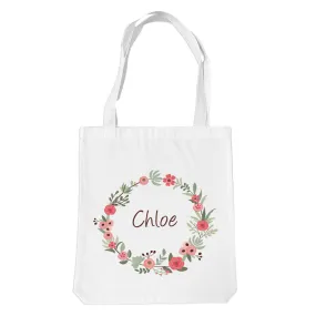 Flower Wreath Premium Tote Bag