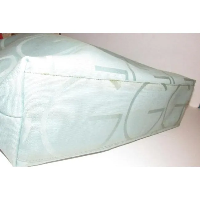 Gucci Bag Vintage Purses Teal Leather And Gg Leather Tote