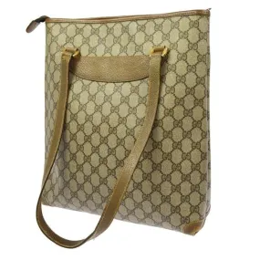 Gucci Guccissima Canvas Leather G Logo Print In Brown Tote