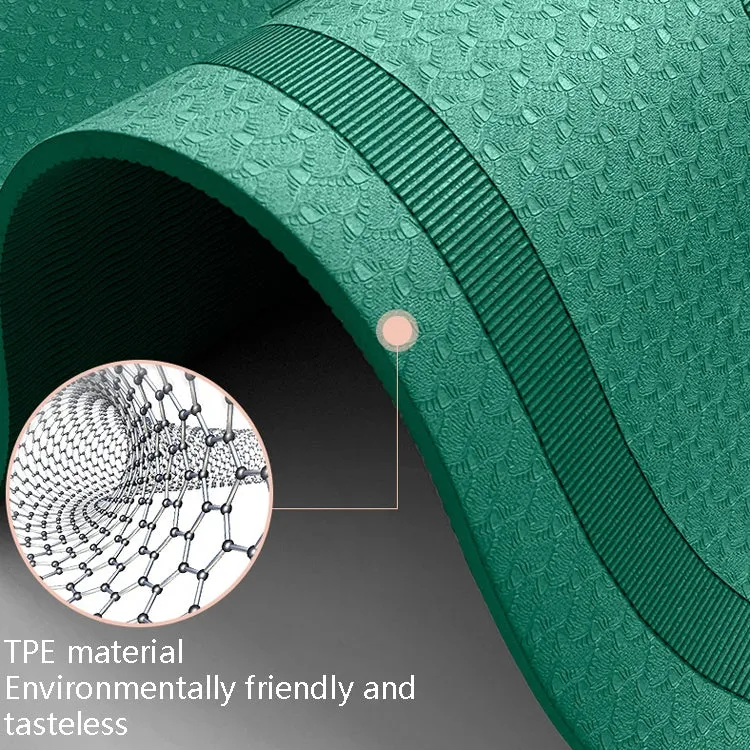 Indoor Skipping Mat Sound Insulation Shock Absorption Thickened Skipping Blanket Non-Slip Yoga Mat, Size: 140 x 60cm(Fog Blue Cushion)