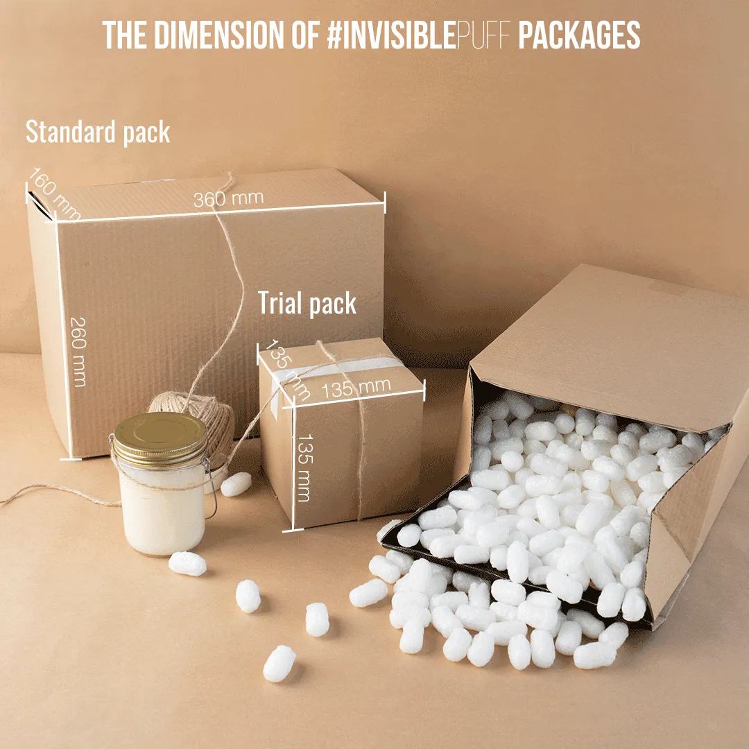 #INVISIBLEPUFF packing peanuts (HK Exclusive)