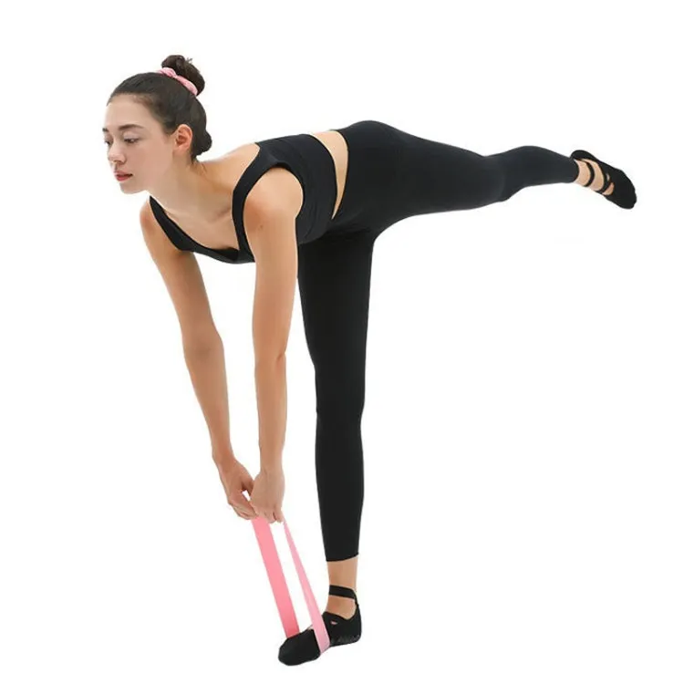 Latex Yoga Stretch Elastic Belt Hip Squat Resistance Band, Specification: 1500x150x0.35mm (Two-color Purple)