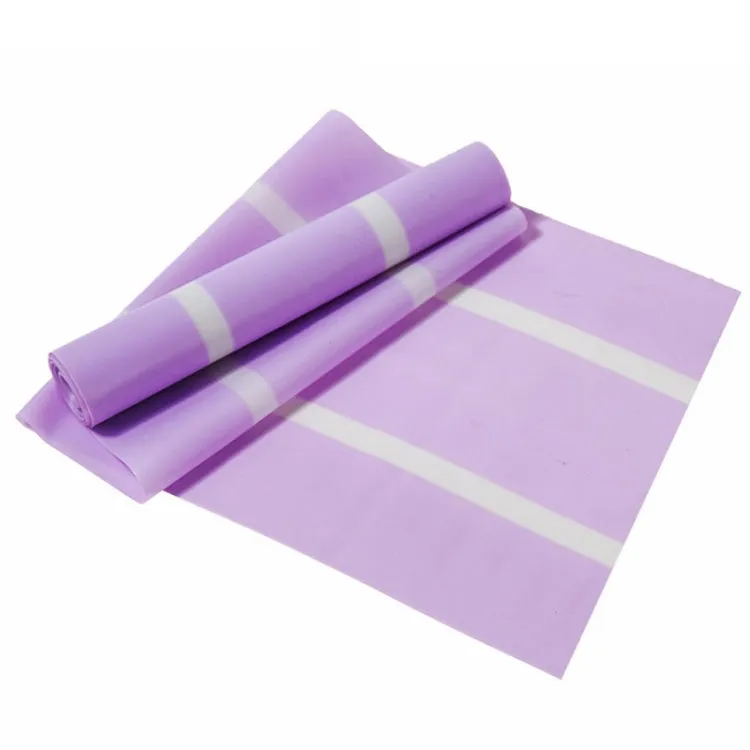 Latex Yoga Stretch Elastic Belt Hip Squat Resistance Band, Specification: 1500x150x0.35mm (Two-color Purple)