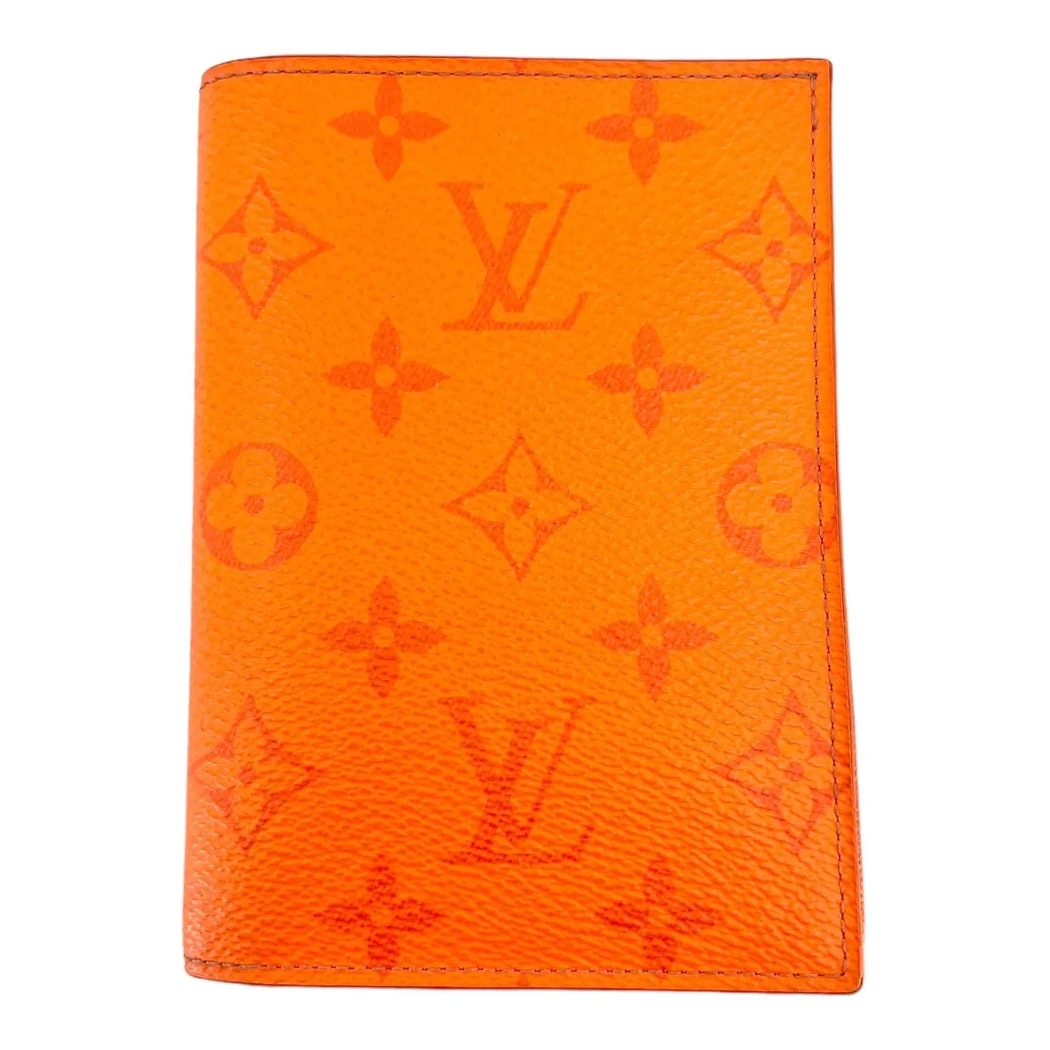 Louis Vuitton Pocket Organizer Monogram Eclipse Volcano Orange Pre-Owned