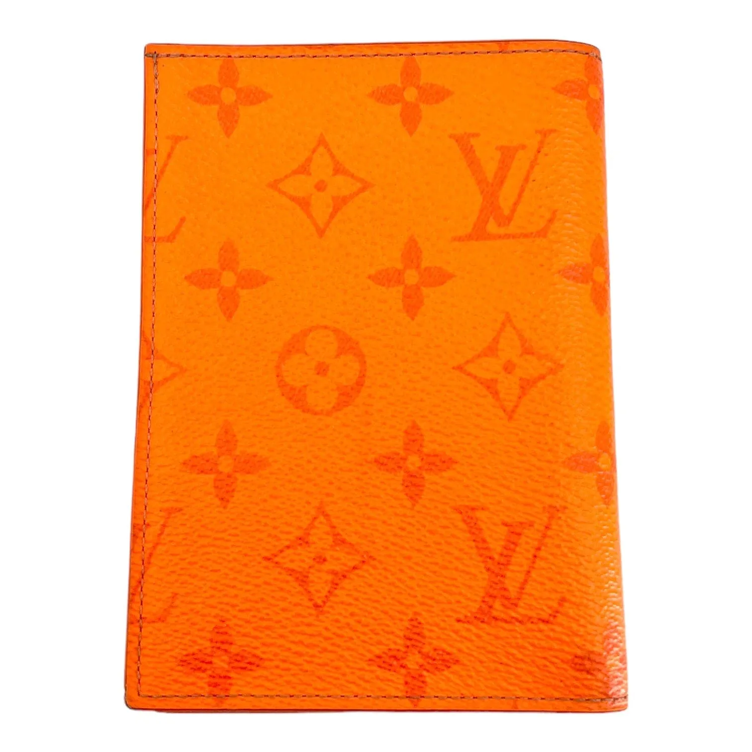 Louis Vuitton Pocket Organizer Monogram Eclipse Volcano Orange Pre-Owned