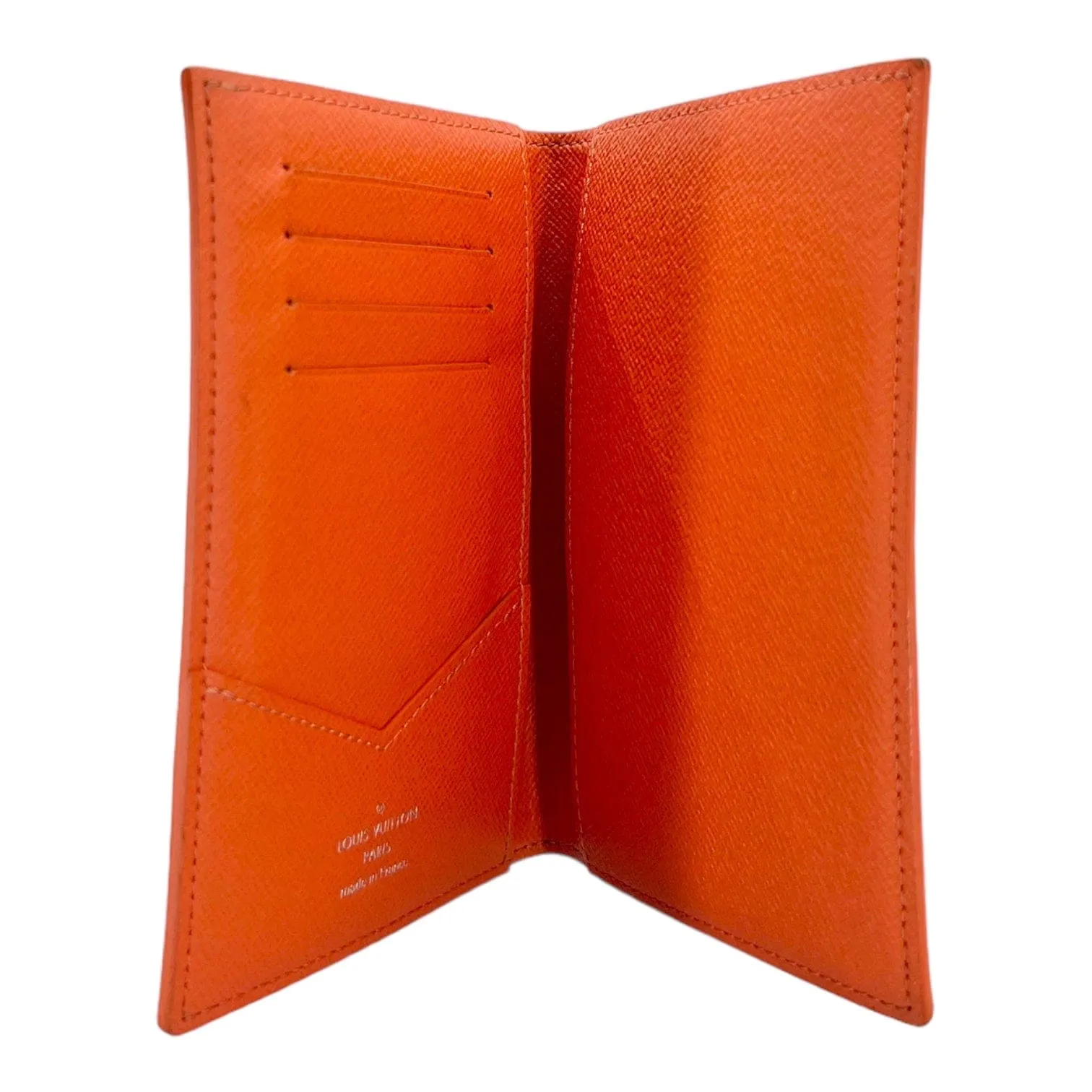 Louis Vuitton Pocket Organizer Monogram Eclipse Volcano Orange Pre-Owned