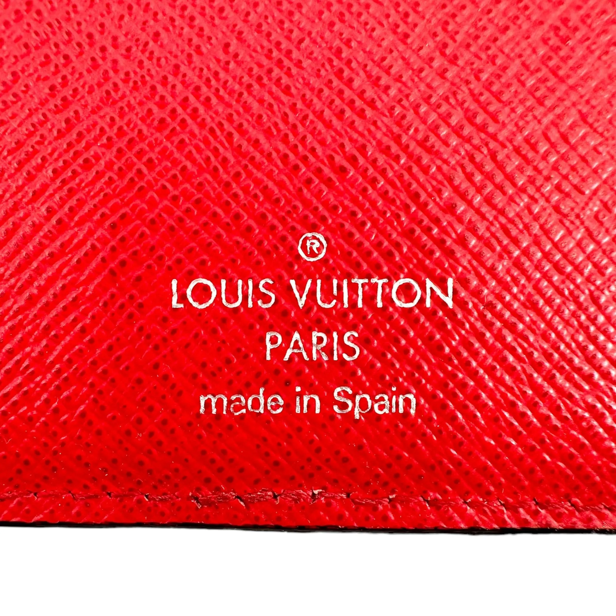 Louis Vuitton x Supreme Pocket Organizer Epi Red Pre-Owned