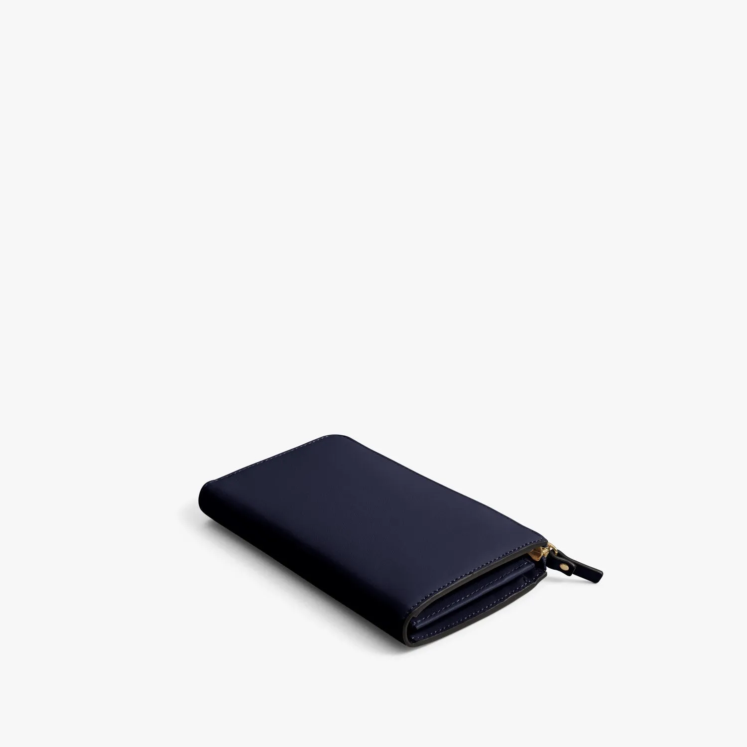 Magnolia Leather Wallet - Nappa Leather - Deep Navy / Gold / Camel