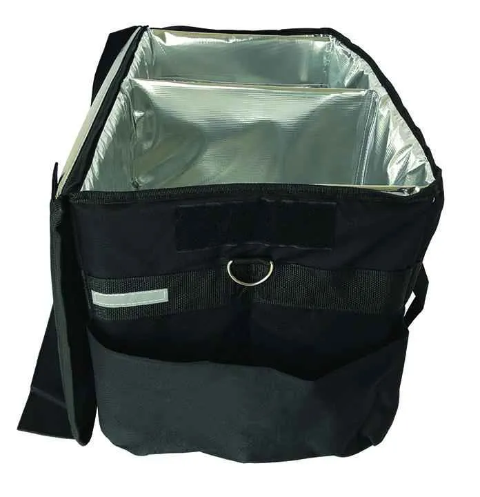 Medium Insulated Hot/Cold Restaurant Delivery Bag w/ Reflective Lining - 2 Pack