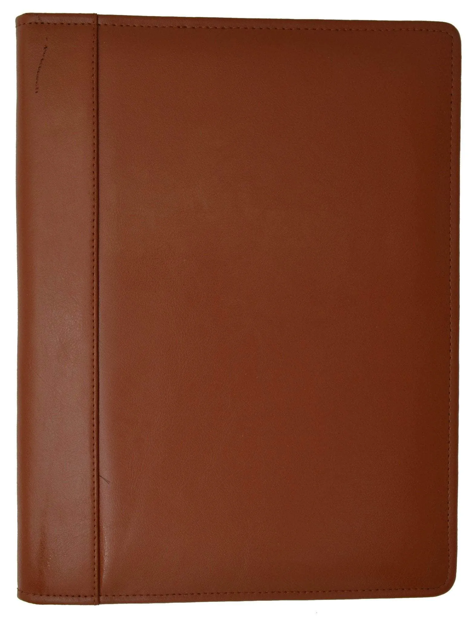Moga Bifold Portfolio Organizer High End Leather Quality (Brown)