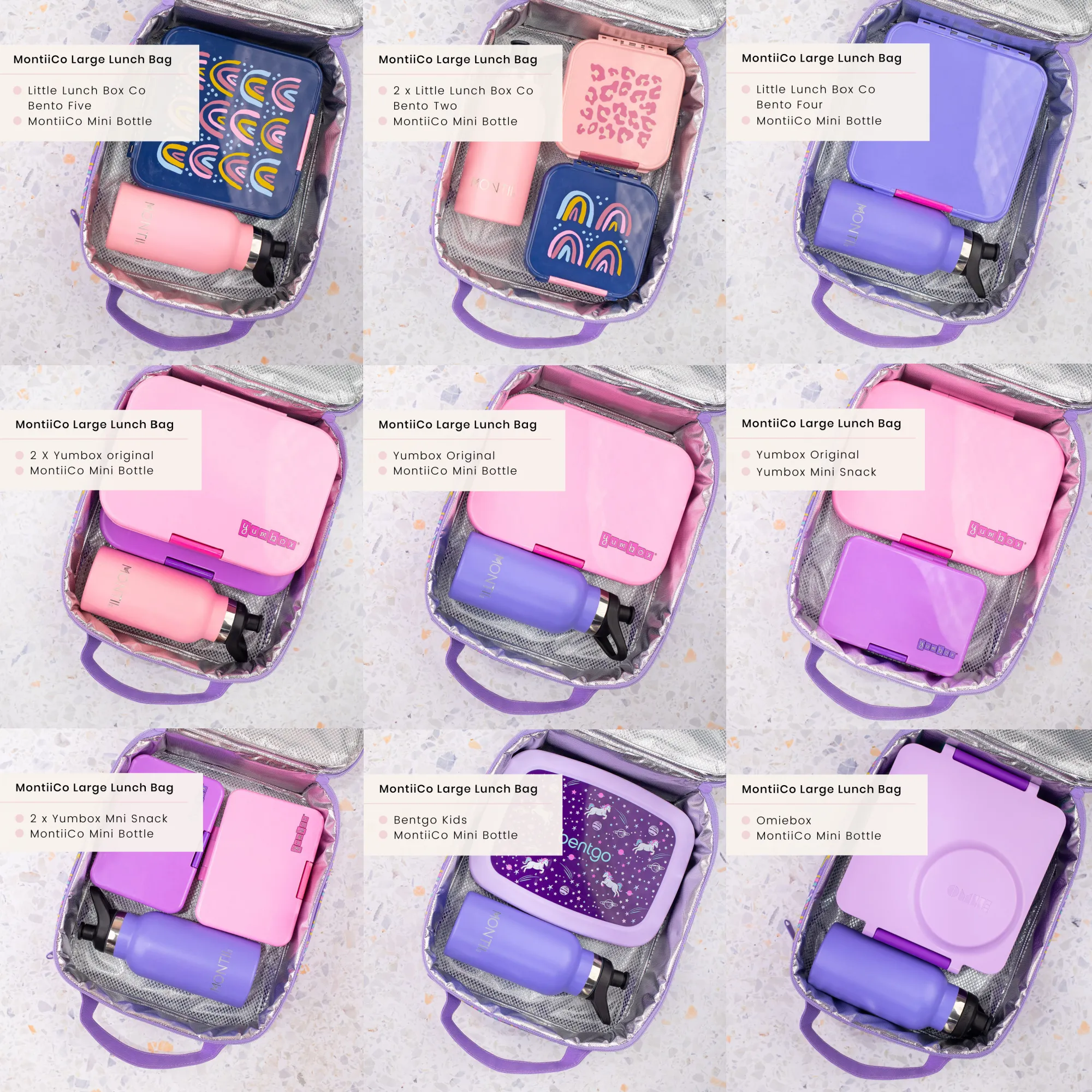 MontiiCo Large Insulated Lunch Bag - Construction