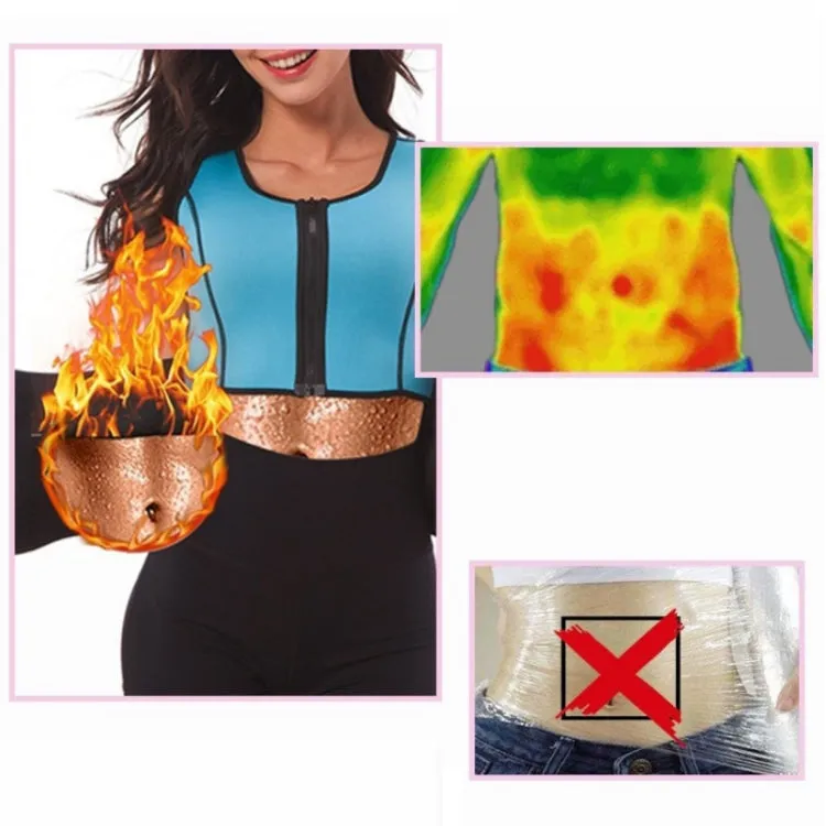 Neoprene Corset Yoga Vest Sweat Suit Postpartum Belly Belt, Size:XXL(Rose Red)