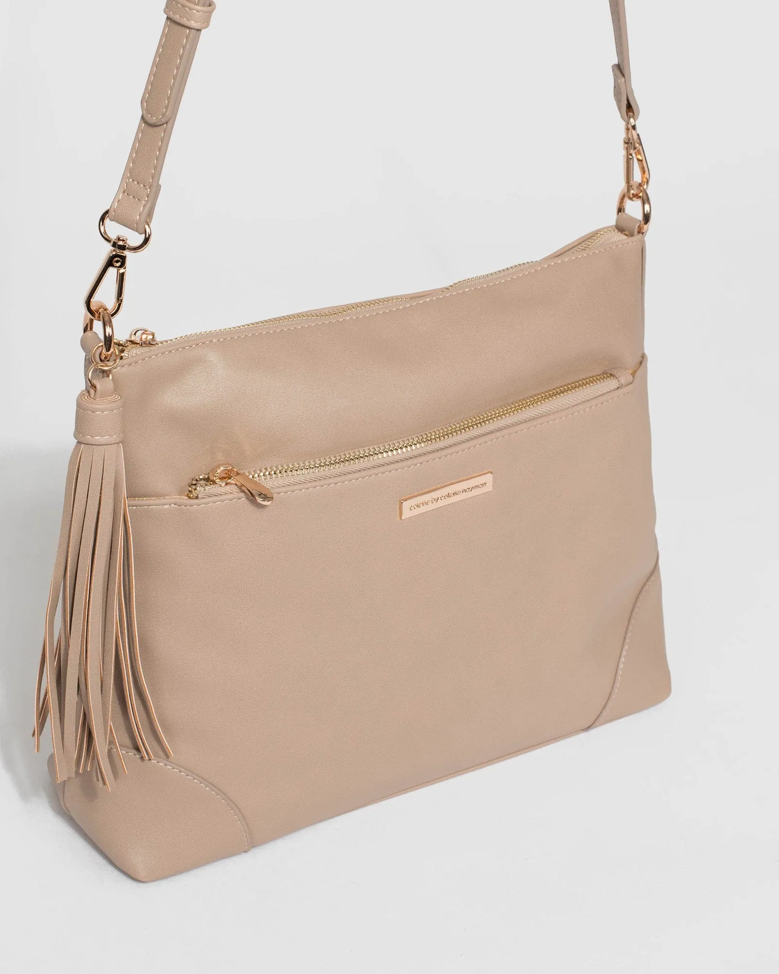 Nude Walking The Dog Patch Crossbody Bag