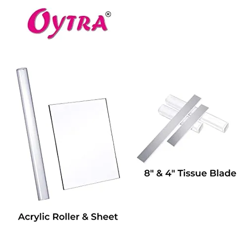 Oytra Polymer Clay 24 Color with Tissue Blade Rolling Plate and Pin