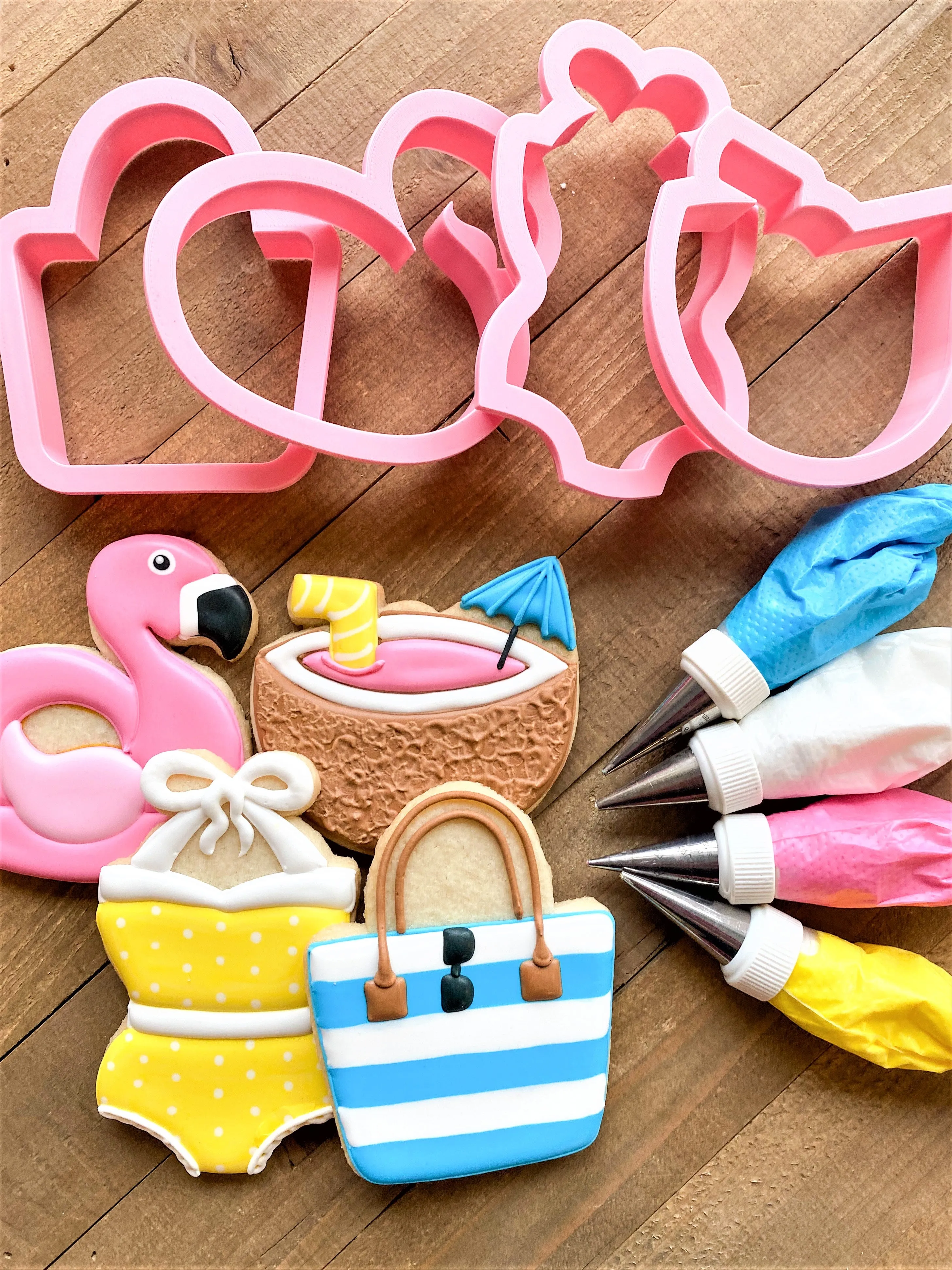 Pool Party Online Decorating Class Recording with Optional Kit