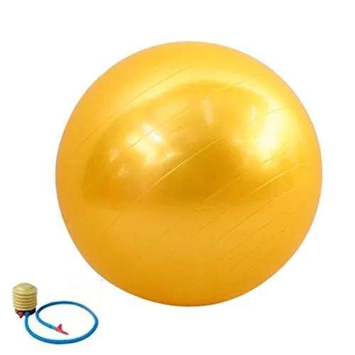 [QUBABOBO] 55cm Yoga Ball Pilates Balance Ball Fitness Exercise Sports Equipment Women Slimming Inflatable ball With Air Pump