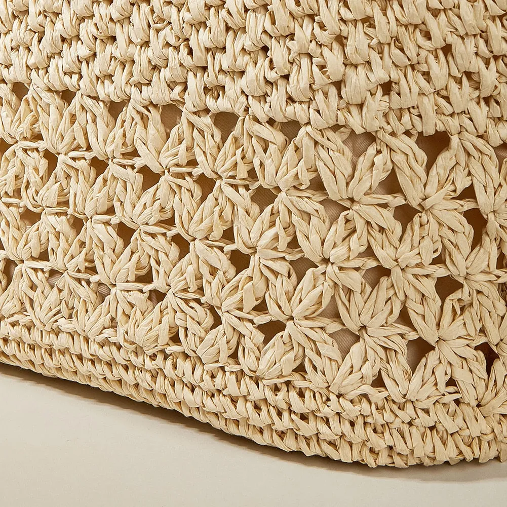 Sand & Straw Woven Bag