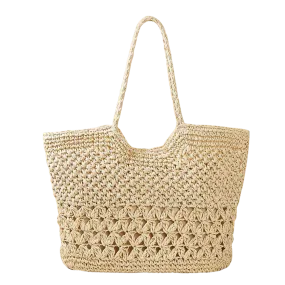Sand & Straw Woven Bag