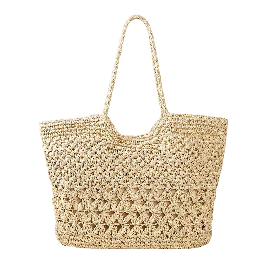 Sand & Straw Woven Bag