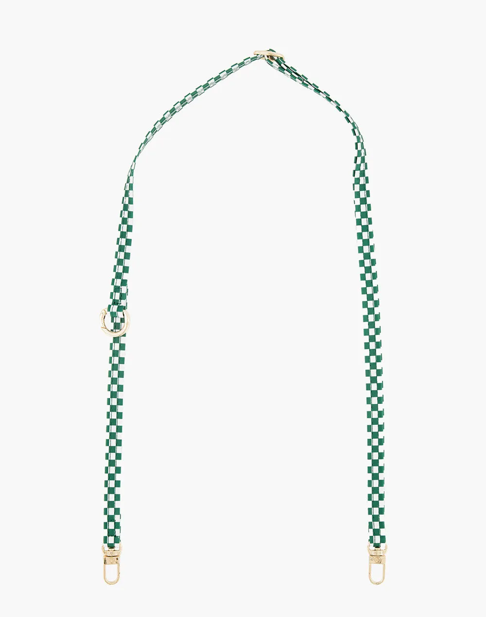 Single Green Checkered Phone Strap - Final Sale