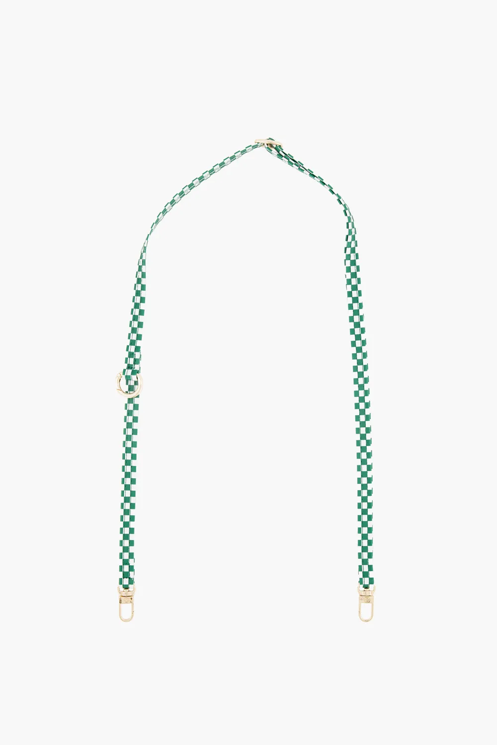 Single Green Checkered Phone Strap - Final Sale
