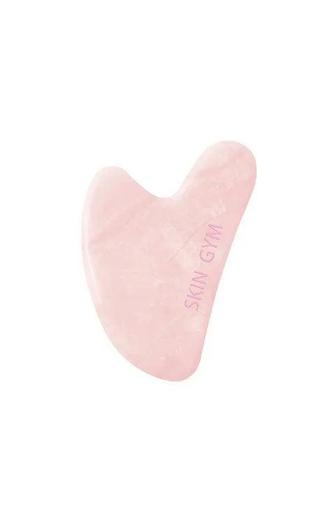 Skin Gym Rose Quartz Crystal Sculpty Heart Gua Sha Tool