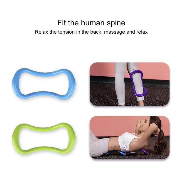 Smooth Yoga Pilates Magic Circle Fascia Stretching Training Ring(Rose Red)